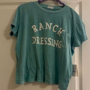 MOTHER women’s Teal Ranch Dressing Tee